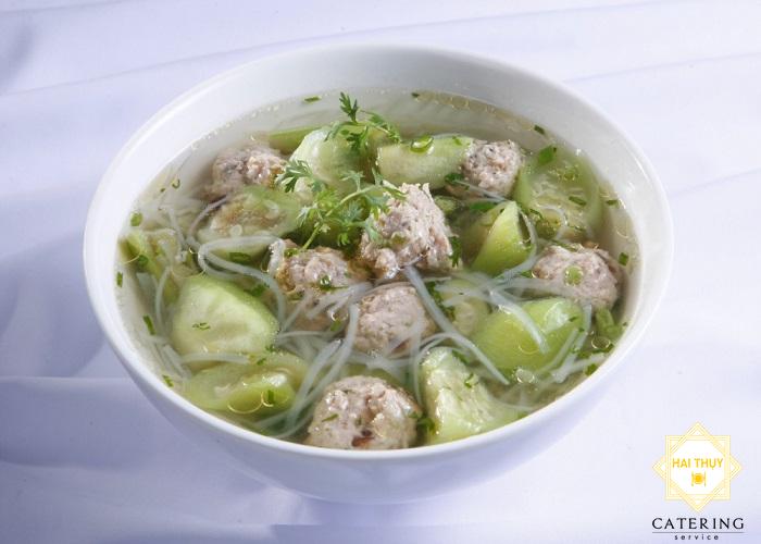 Cách làm "canh bún tàu mướp" thơm ngọt 